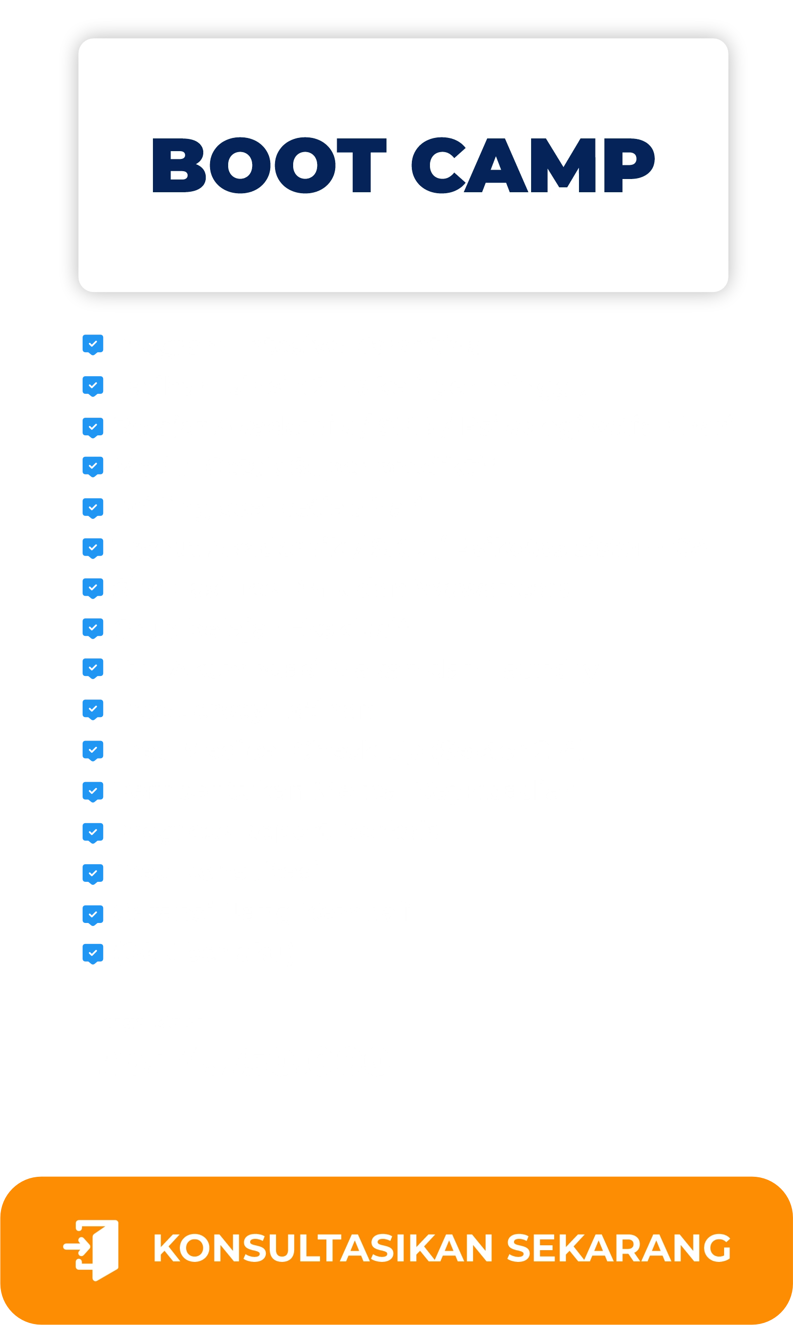 Paket belajar UNHAN Bootcamp intensif