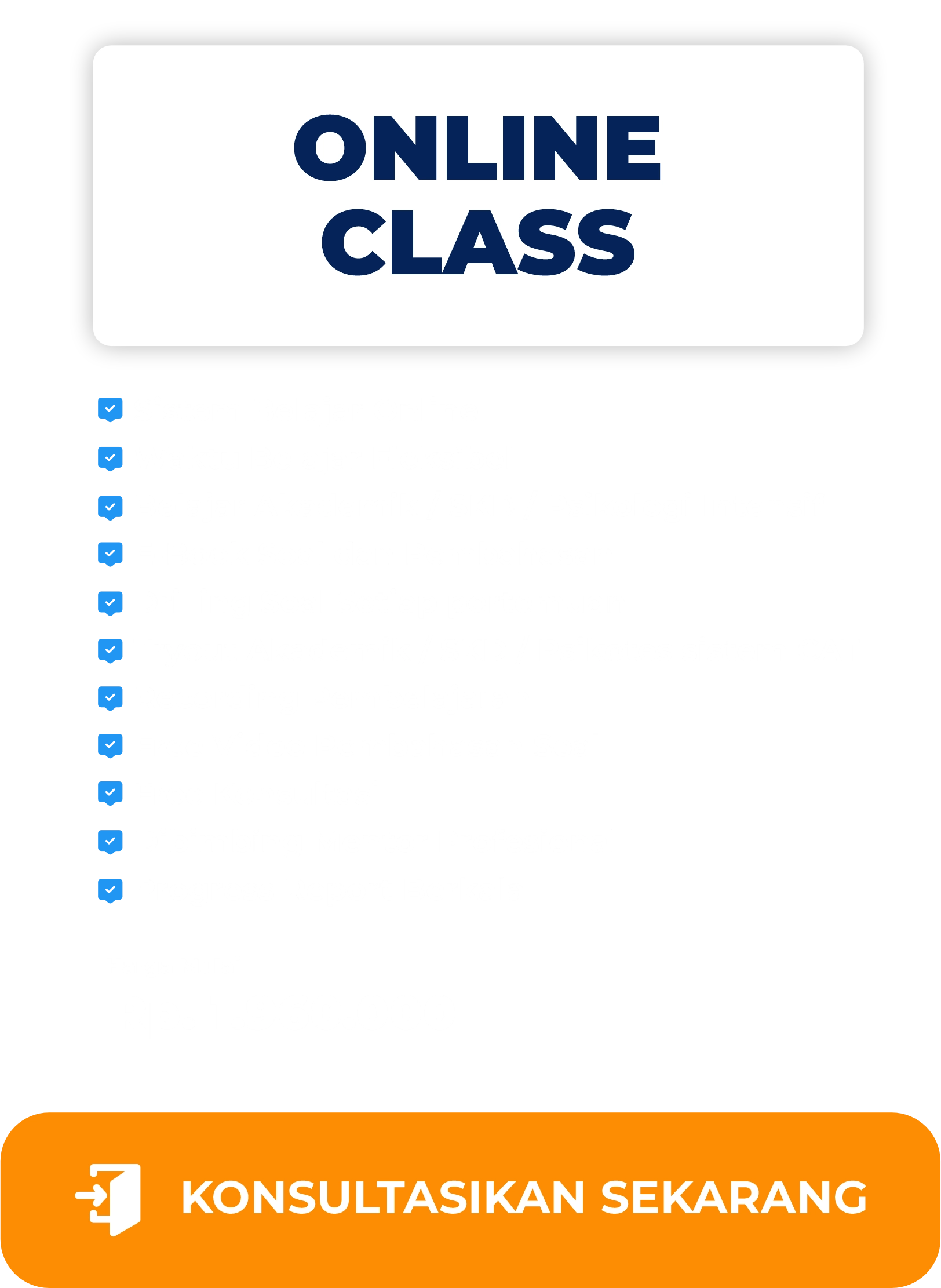 Paket belajar UNHAN Online Class fleksibel