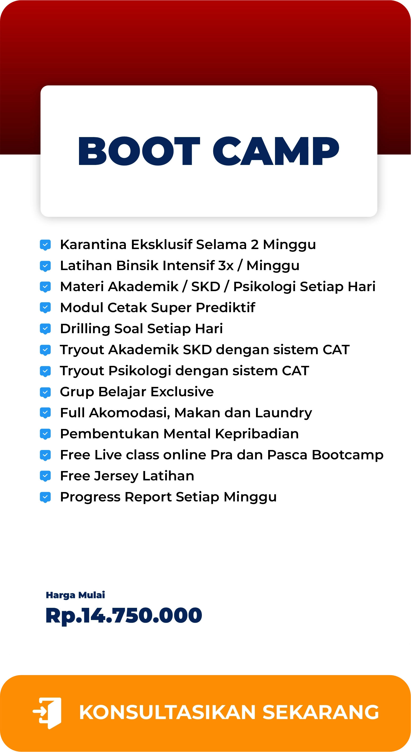 Program Bootcamp TNI POLRI Terbaik